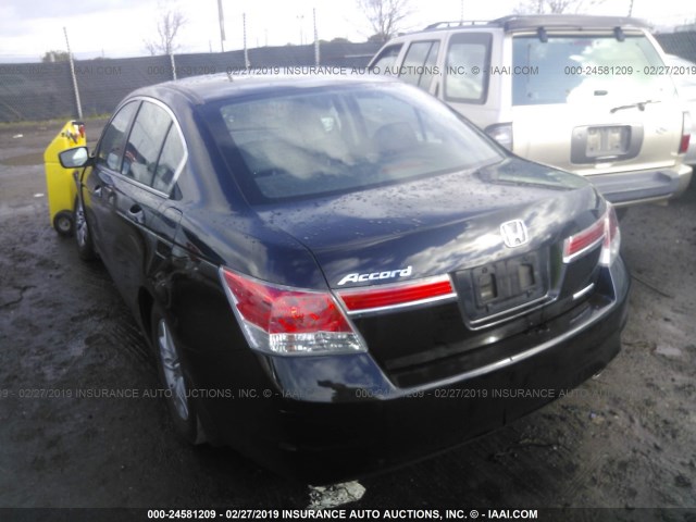 1HGCP2F64CA242631 - 2012 HONDA ACCORD SE 黑色 照片 3