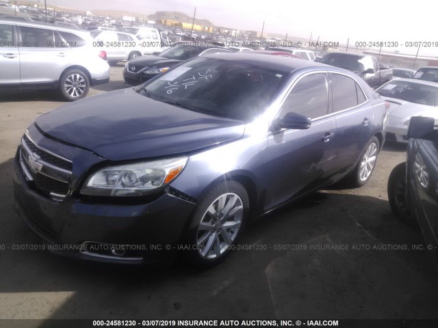 1G11E5SA8DF228073 - 2013 CHEVROLET MALIBU 2LT BLACK photo 2