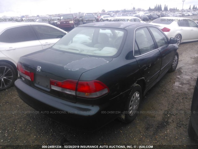 1HGCF86661A038075 - 2001 HONDA ACCORD VALUE GREEN photo 4