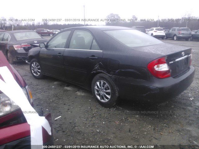 4T1BE30KX3U201149 - 2003 TOYOTA CAMRY LE/XLE/SE BLACK photo 3