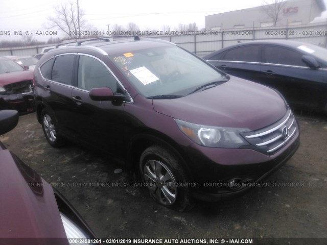 5J6RM4H73DL026854 - 2013 HONDA CR-V EXL MAROON photo 1