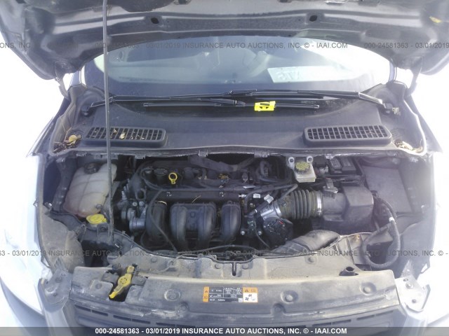 1FMCU0F7XEUA67707 - 2014 FORD ESCAPE S GRAY photo 10