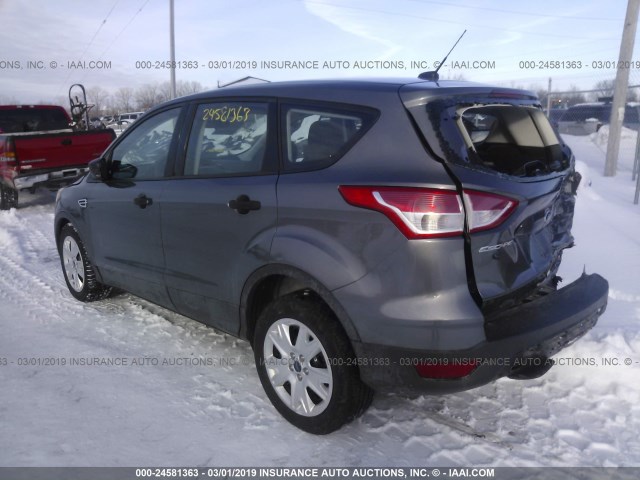 1FMCU0F7XEUA67707 - 2014 FORD ESCAPE S GRAY photo 3