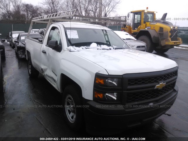 1GCNCPEH0EZ381761 - 2014 CHEVROLET SILVERADO C1500 WHITE photo 1