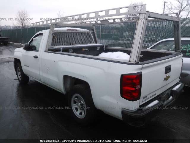 1GCNCPEH0EZ381761 - 2014 CHEVROLET SILVERADO C1500 WHITE photo 3