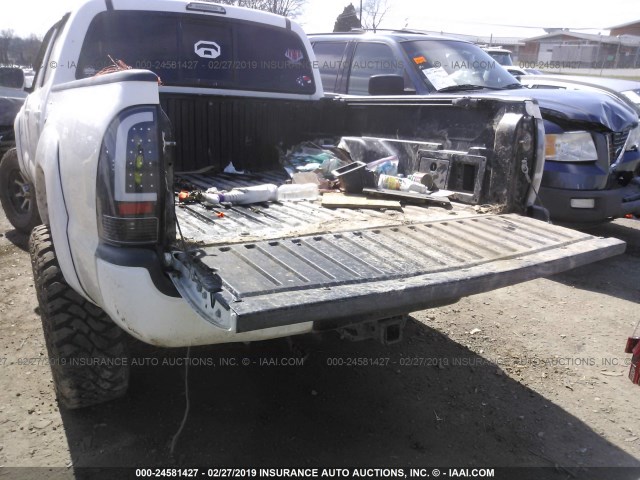 5TELU42N96Z251321 - 2006 TOYOTA TACOMA DOUBLE CAB 白色 照片 8