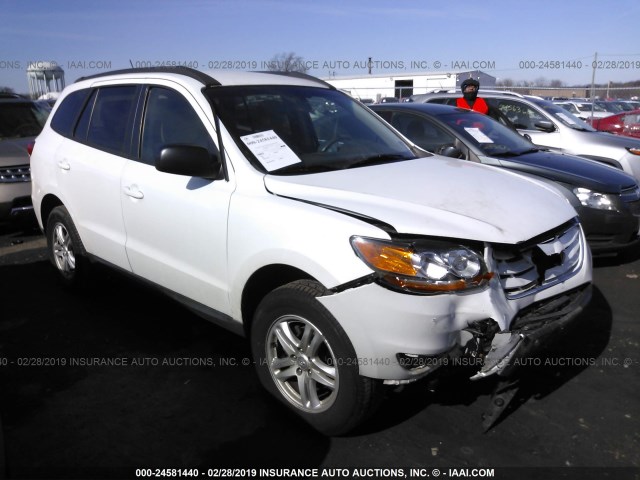 5XYZGDAG2BG020852 - 2011 HYUNDAI SANTA FE GLS WHITE photo 1