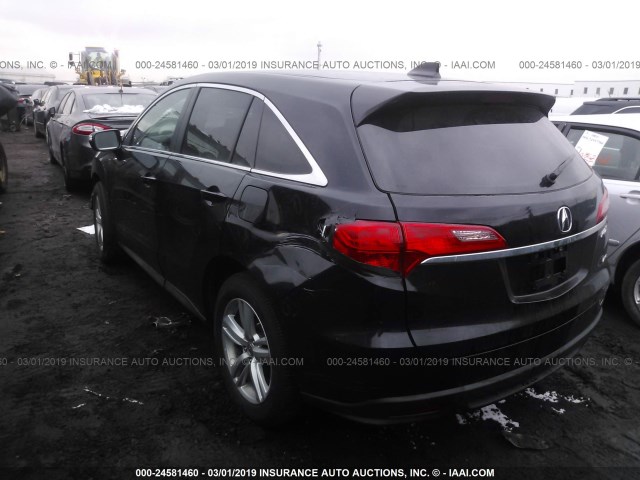 5J8TB4H50EL016706 - 2014 ACURA RDX TECHNOLOGY BLACK photo 3