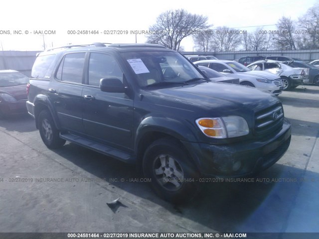 5TDZT38A51S049822 - 2001 TOYOTA SEQUOIA LIMITED GREEN photo 1