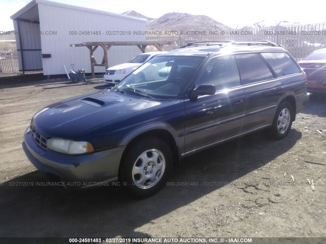 4S3BG6854V7620033 - 1997 SUBARU LEGACY OUTBACK/LIMITED BLUE photo 2