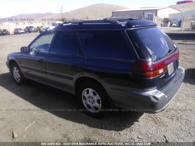 4S3BG6854V7620033 - 1997 SUBARU LEGACY OUTBACK/LIMITED BLUE photo 3