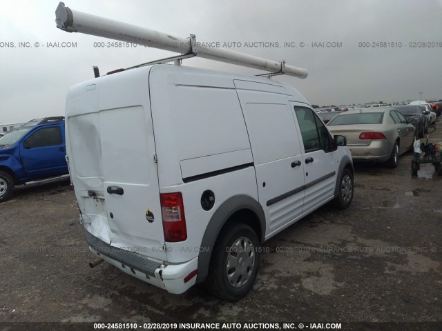 NM0LS7BN3AT036092 - 2010 FORD TRANSIT CONNECT XLT WHITE photo 4