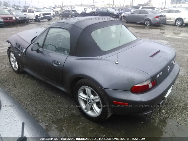 4USCH9349YLG03383 - 2000 BMW Z3 2.3 GRAY photo 3