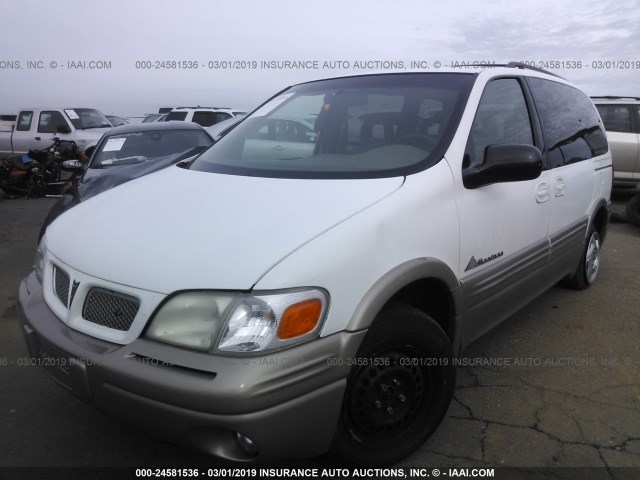 1GMDU03EXXD246503 - 1999 PONTIAC MONTANA / TRANS S  WHITE photo 2