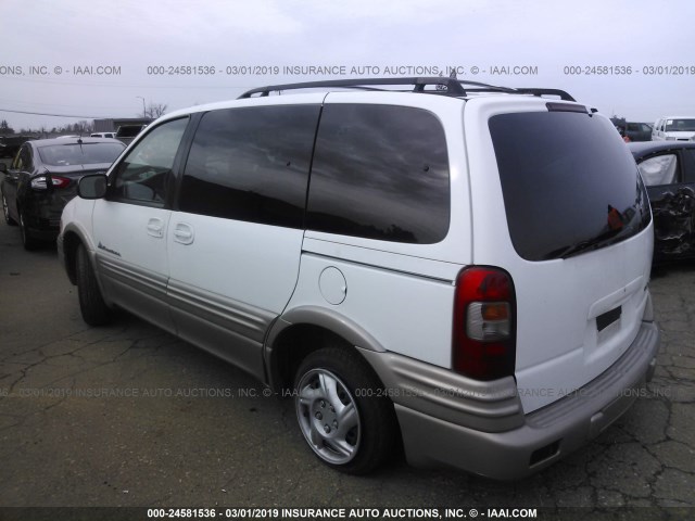 1GMDU03EXXD246503 - 1999 PONTIAC MONTANA / TRANS S  WHITE photo 3