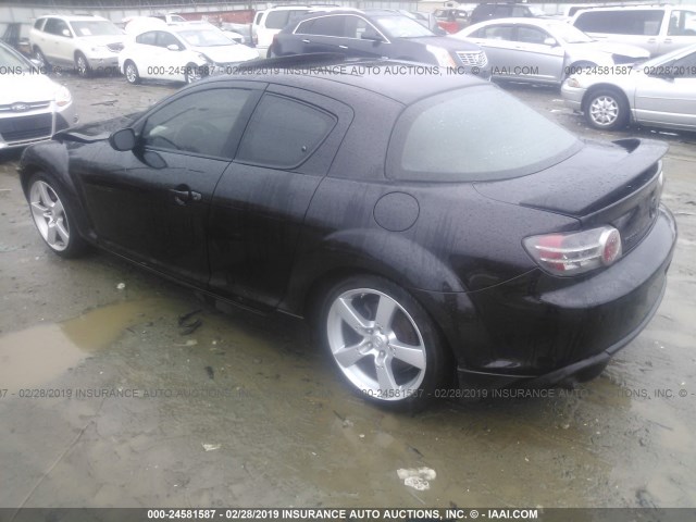 JM1FE17N240123100 - 2004 MAZDA RX8 BLACK photo 3