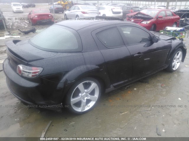 JM1FE17N240123100 - 2004 MAZDA RX8 BLACK photo 4