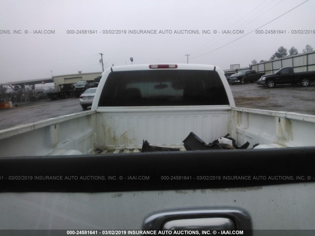 1GCEC19Z96E213027 - 2006 CHEVROLET SILVERADO C1500 WHITE photo 8