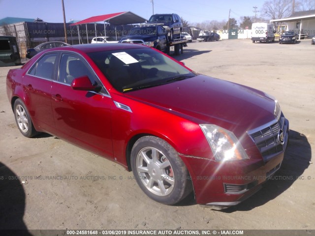 1G6DT57V980211347 - 2008 CADILLAC CTS HI FEATURE V6 RED photo 1