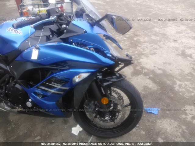 JKAEXEK10JDA23550 - 2018 KAWASAKI EX650 F BLUE photo 5