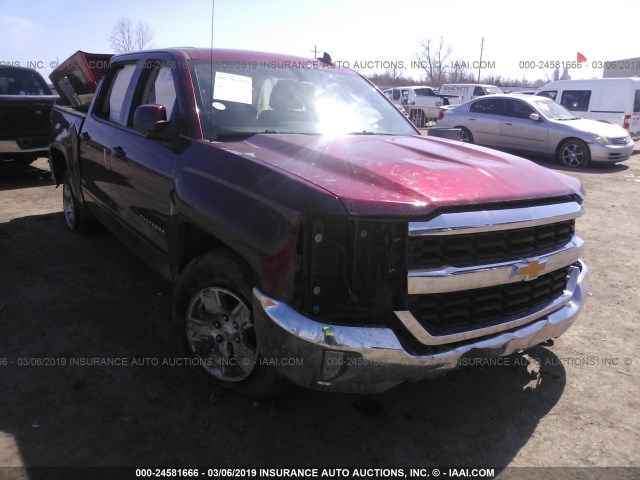 3GCUKREC5HG187777 - 2017 CHEVROLET SILVERADO K1500 LT BURGUNDY photo 1