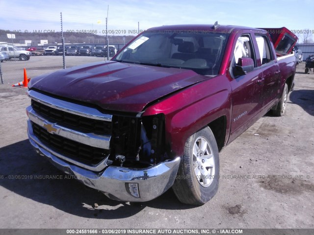 3GCUKREC5HG187777 - 2017 CHEVROLET SILVERADO K1500 LT BURGUNDY photo 2