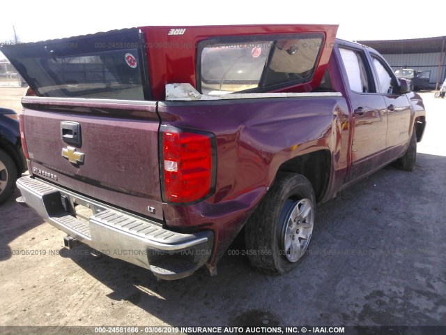 3GCUKREC5HG187777 - 2017 CHEVROLET SILVERADO K1500 LT BURGUNDY photo 4