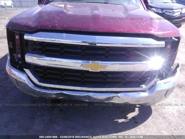 3GCUKREC5HG187777 - 2017 CHEVROLET SILVERADO K1500 LT BURGUNDY photo 6