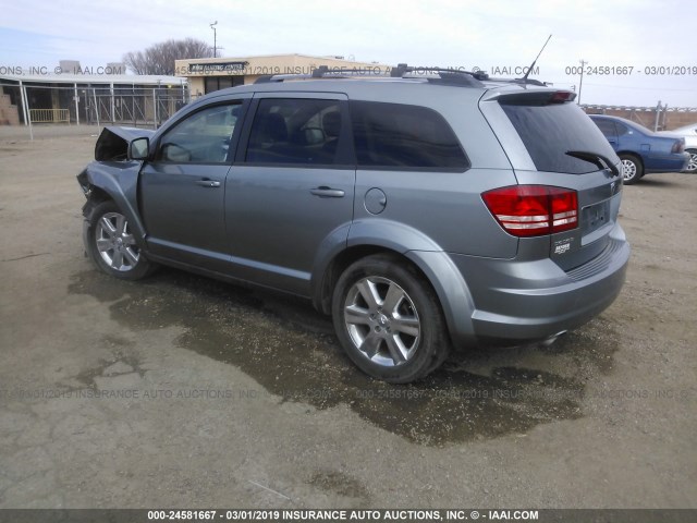 3D4PG5FV8AT216325 - 2010 DODGE JOURNEY SXT SILVER photo 3