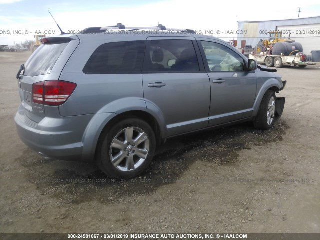 3D4PG5FV8AT216325 - 2010 DODGE JOURNEY SXT SILVER photo 4