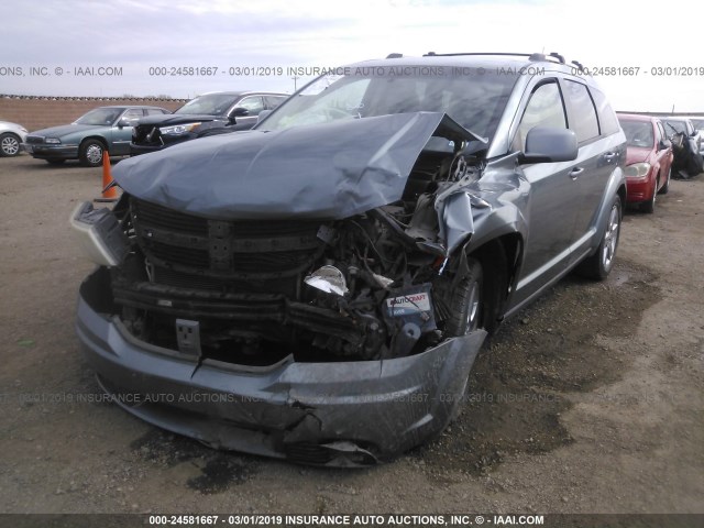 3D4PG5FV8AT216325 - 2010 DODGE JOURNEY SXT SILVER photo 6