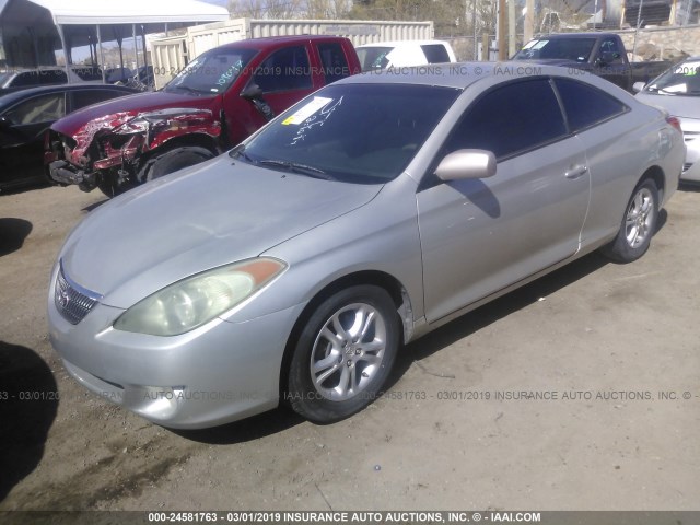 4T1CE38P84U918459 - 2004 TOYOTA CAMRY SOLARA SE/SLE SILVER photo 2