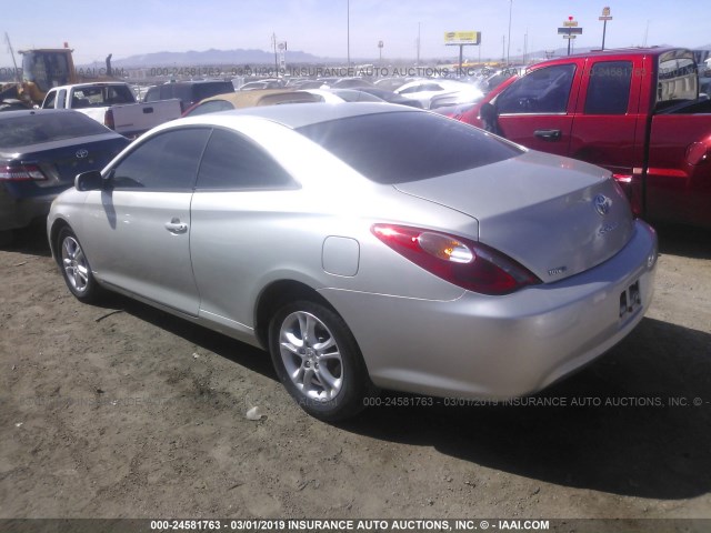 4T1CE38P84U918459 - 2004 TOYOTA CAMRY SOLARA SE/SLE SILVER photo 3