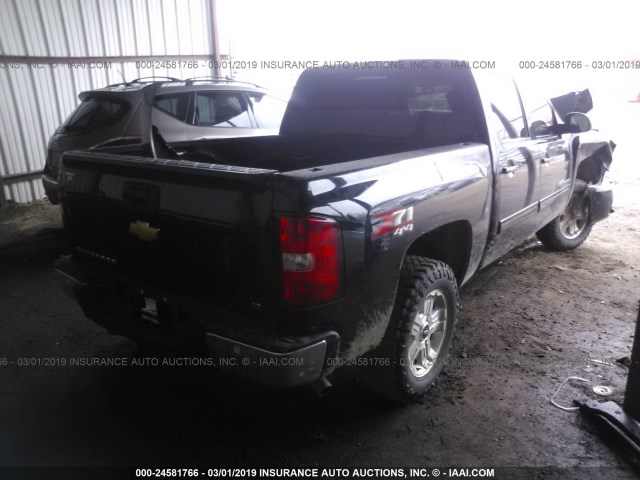 3GCPKSE7XDG155960 - 2013 CHEVROLET SILVERADO K1500 LT BLACK photo 4