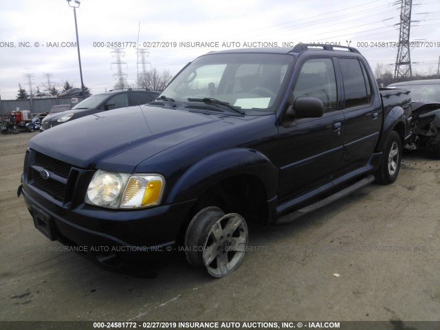 1FMZU77K65UB35801 - 2005 FORD EXPLORER SPORT TR  BLUE photo 2