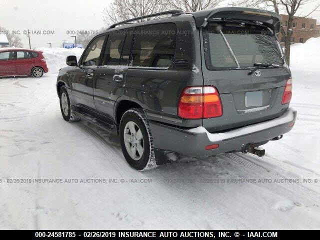 JTEHT05J812007730 - 2001 TOYOTA LAND CRUISER  GRAY photo 3