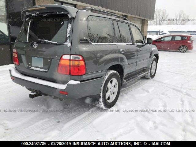 JTEHT05J812007730 - 2001 TOYOTA LAND CRUISER  GRAY photo 4