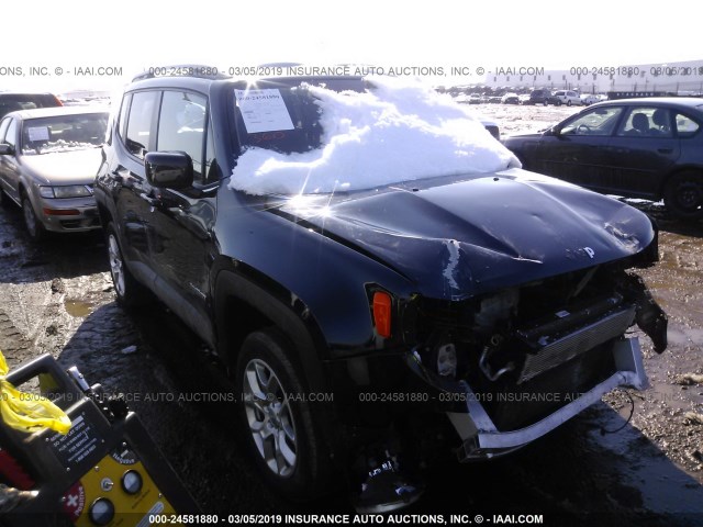 ZACCJBBT1GPD88762 - 2016 JEEP RENEGADE LATITUDE BLACK photo 1