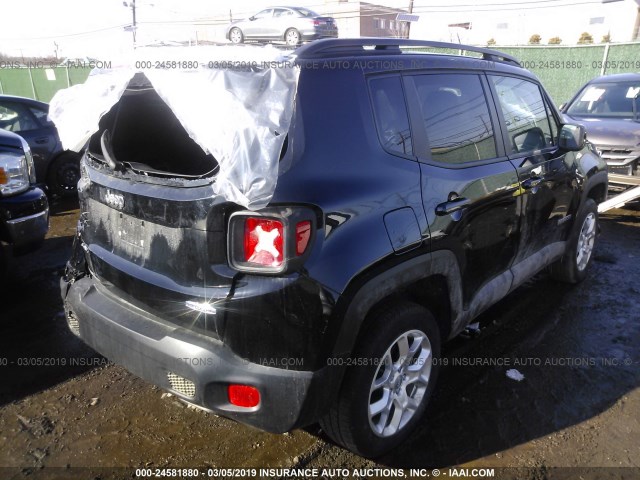 ZACCJBBT1GPD88762 - 2016 JEEP RENEGADE LATITUDE BLACK photo 4