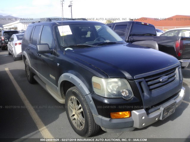 1FMEU63877UA49712 - 2007 FORD EXPLORER XLT BLACK photo 1