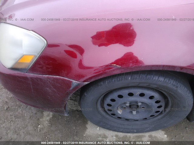 1N4AL11D56N423810 - 2006 NISSAN ALTIMA S/SL BURGUNDY photo 6