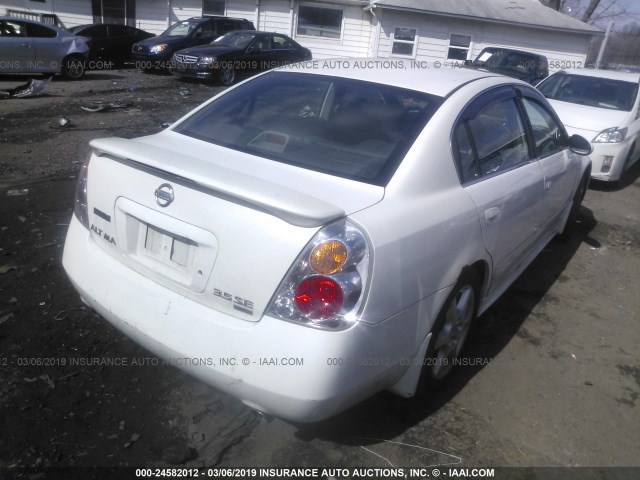 1N4BL11E73C212001 - 2003 NISSAN ALTIMA SE WHITE photo 4