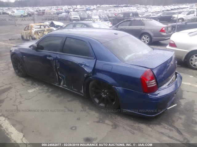 2C3KA73W77H630137 - 2007 CHRYSLER 300C SRT-8 BLUE photo 3