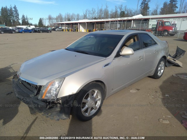 1G6DV57V380131553 - 2008 CADILLAC CTS HI FEATURE V6 TAN photo 2