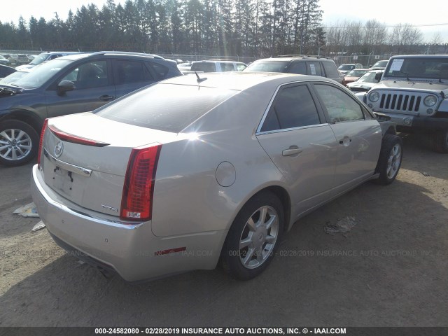 1G6DV57V380131553 - 2008 CADILLAC CTS HI FEATURE V6 TAN photo 4