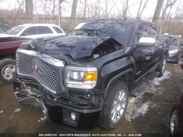 3GTU2WEC3EG440072 - 2014 GMC SIERRA K1500 DENALI BLACK photo 2