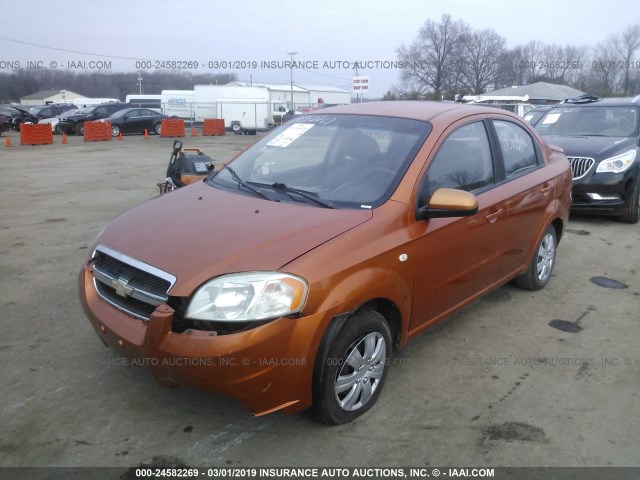 KL1TD566X7B111686 - 2007 CHEVROLET AVEO LS ORANGE photo 2