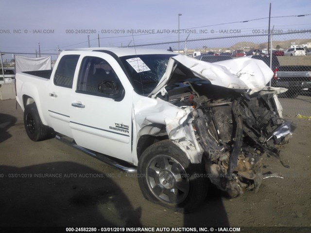 3GTP1VE0XBG327604 - 2011 GMC SIERRA C1500 SLE WHITE photo 1