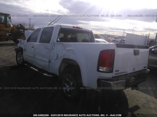 3GTP1VE0XBG327604 - 2011 GMC SIERRA C1500 SLE WHITE photo 3