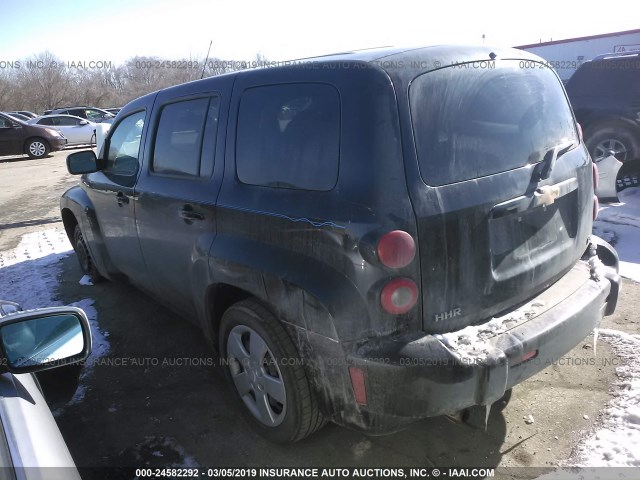 3GNDA13D68S557624 - 2008 CHEVROLET HHR LS Negro foto 3